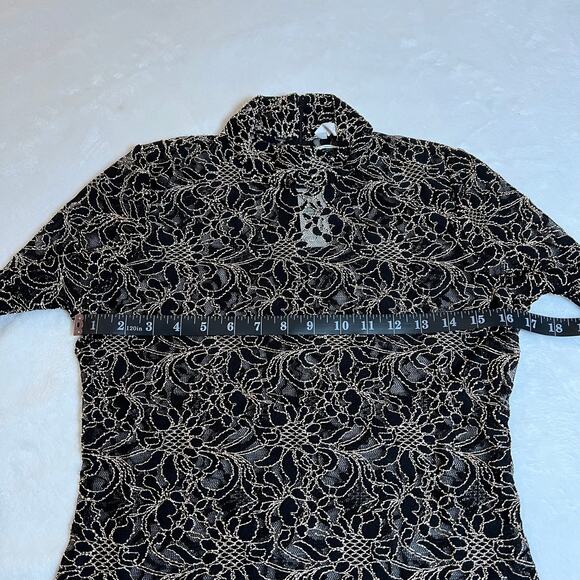 Anne Fontaine Sabine Sheer Lace Blouse w/ Bell Sleeves Size 40 (6-8) NEW - Picture 12 of 13